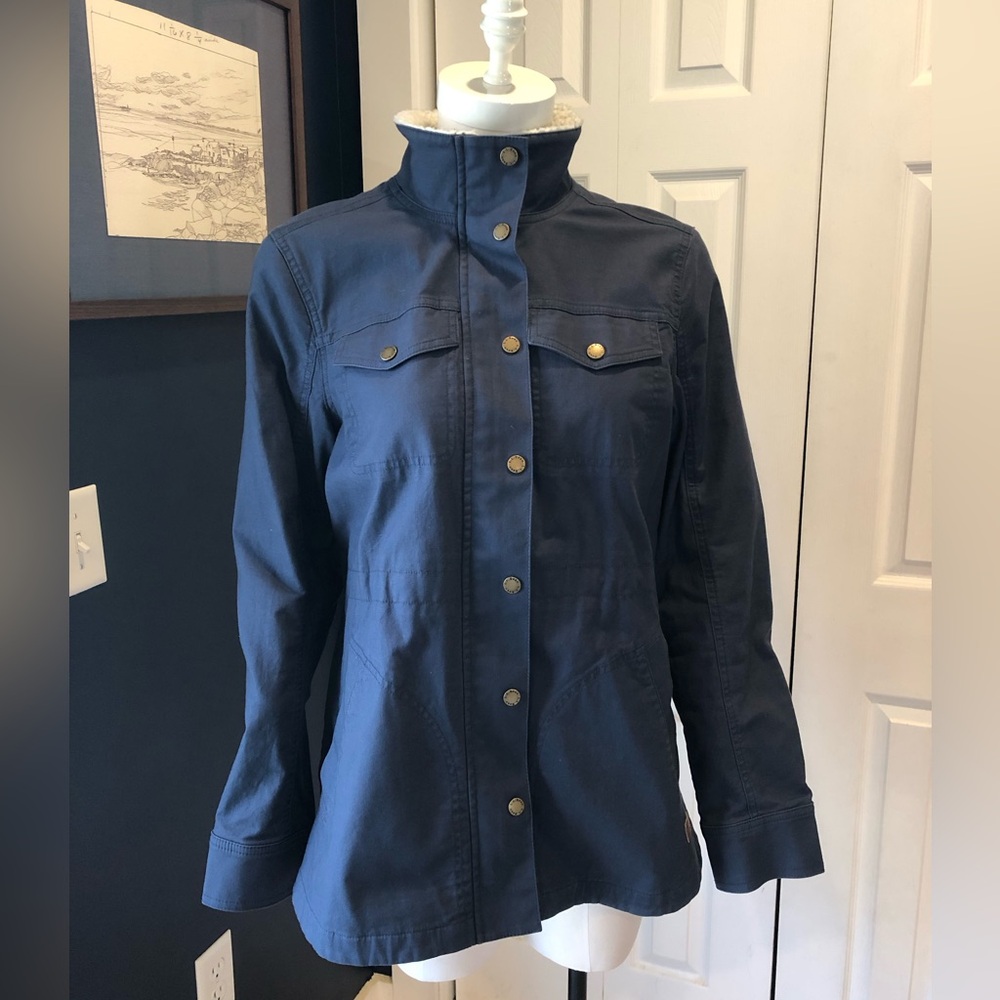 L.L. Bean Navy Blue Utility Jacket, lined